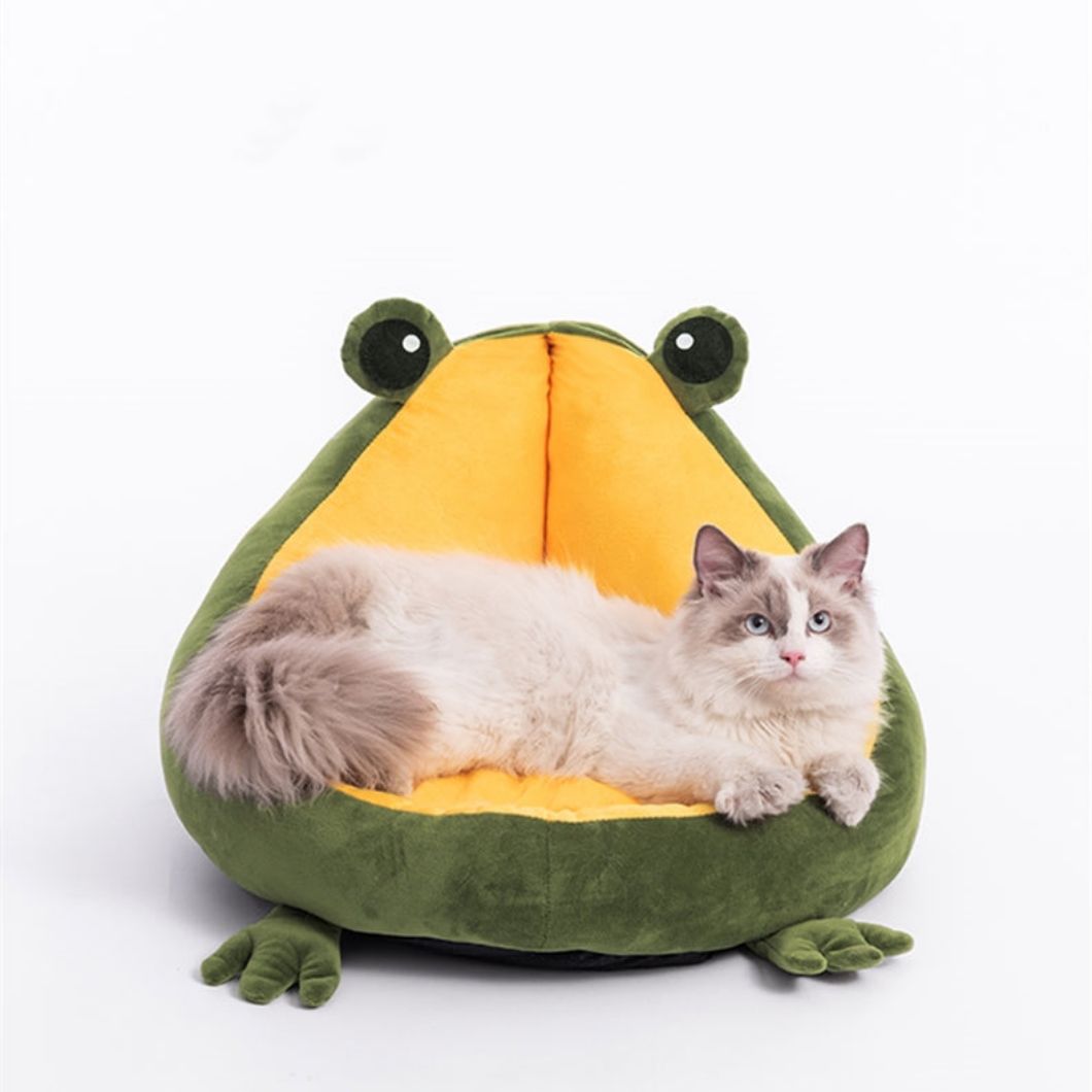 南京冬季保暖可爱青蛙猫窝宠物沙发